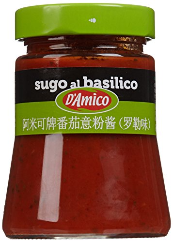 D'Amico il Sugo Pastasaus met Tomaat en Basilicum 300g Glas (Nudelsauce mit Tomaten und Basilikum) von D&D Italia