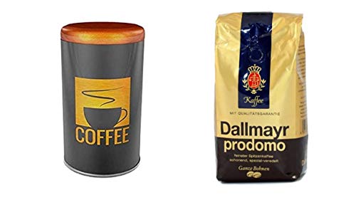 Dallmayr Prodomo Kaffee Bohnen Pack ( 500 g Packung) Kaffeedose rund von D