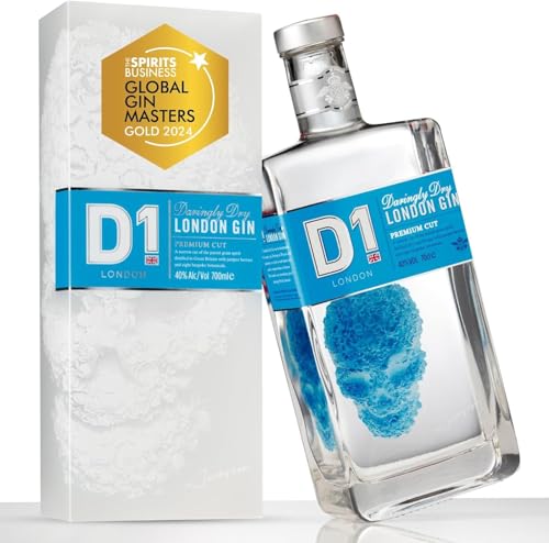 D1 London Dry Gin Geschenkset für Männer und Frauen - Global Gin Masters Gold 2024 I Wacholder, Zitrusfrüchte & Brennnessel 40% vol D1 London Dry Gin Geschenkset für Männer und Frauen - Global Gin Masters Gold 2024 I Wacholder, Zitrusfrüchte & Brennnessel 40% vol von D1