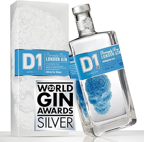 D1 Gin Geschenkset für Männer und Frauen - Wacholder, Zitrusfrüchte & Brennnesse 70cl | 700ml - World Gin Awards 2022 Gewinner 2. Platz von D1