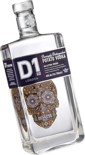 D1 Wodka 70cl - World Vodka Awards 2022 & 2023 Gold Preisträger I Geschmeidiger & cremiger Premium Wodka, Alkohol Geschenke für Männer & Frauen I Vodka Geschenkset 40% vol von D1