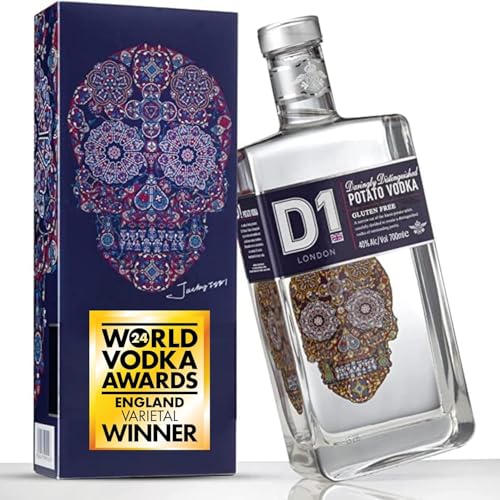 D1 Vodka Geschenkset für Männer und Frauen, 70cl Geschenkbox - World Vodka Awards 2024 Gold Gewinner, Geschmeidiger & cremiger Premium Wodka, 40% vol D1 Vodka Geschenkset für Männer und Frauen, 70cl Geschenkbox - World Vodka Awards 2024 Gold Gewinner, Geschmeidiger & cremiger Premium Wodka, 40% vol von D1