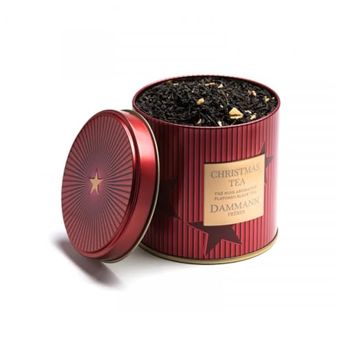 Dammann Frères® | Loser Schwarztee Orange, Karamell und Ananas | Weihnachtstee in Metalldose | Schwarzer Tee & Aromen - 100 Gr von Damman Frères
