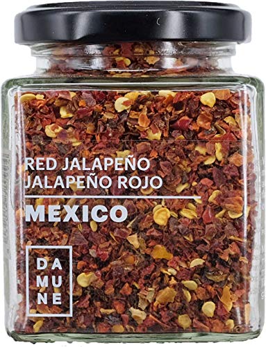 Rote Jalapeño Flocken - 80g von DAMUNE