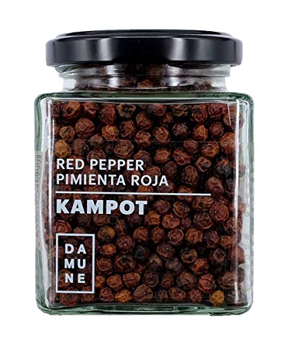 Roter Pfeffer Kampot ganz - Premiumqualität - 120g von DAMUNE