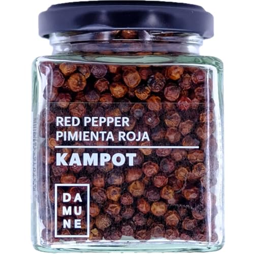 Roter Pfeffer Kampot ganz - Premiumqualität - 120g von DAMUNE