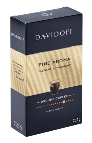 Gemahlener Kaffee | DAVIDOFF | Feines Aroma | 250 g Packung | Zart und aromatisch | Kaffee mit feinem Aroma | von DAVIDOFF