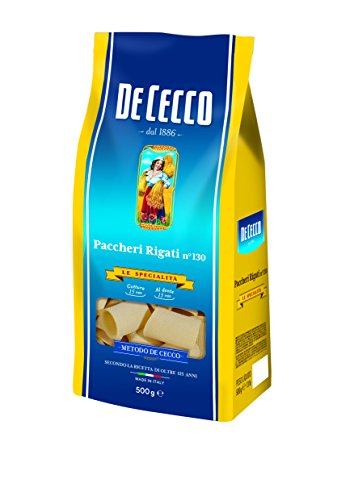 De Cecco Paccheri Rigati Pasta 500 g - 6 Stück von De Cecco