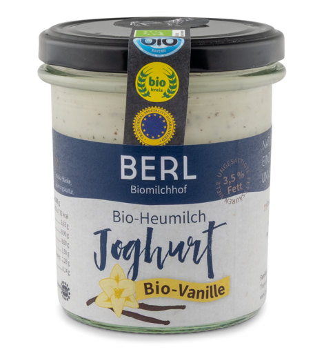 Joghurt-Heumilch-Bio Vanille 3,5% Fett Joghurt-Heumilch-Bio Vanille 3,5% Fett von DE ÖKO 003 Markus Berl