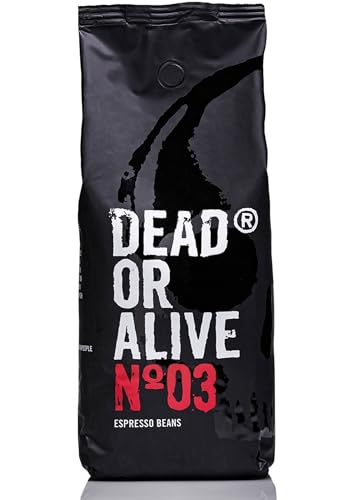 DEAD OR ALIVE Espresso No3 - Starke Espresso Bohnen 500g - 100% Robusta - Kaffeebohnen für Kaffeevollautomat und Espressomaschine - Ganze Bohnen mit viel Koffein aus Italien - Coffee Beans DEAD OR ALIVE Espresso No3 - Starke Espresso Bohnen 500g - 100% Robusta - Kaffeebohnen für Kaffeevollautomat und Espressomaschine - Ganze Bohnen mit viel Koffein aus Italien - Coffee Beans von DEAD OR ALIVE