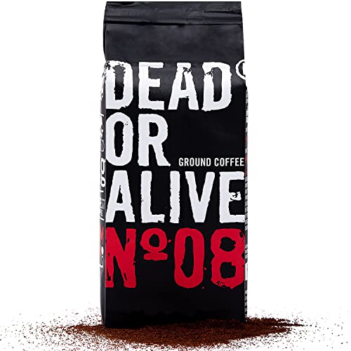 DEAD OR ALIVE Espresso gemahlen No8 - Starker Moka Kaffee gemahlen 250g - Feines Espressopulver mit Robusta - Bialetti Kaffee für Espressokocher - Gemahlener Kaffee aus Italien - Ground Coffee DEAD OR ALIVE Espresso gemahlen No8 - Starker Moka Kaffee gemahlen 250g - Feines Espressopulver mit Robusta - Bialetti Kaffee für Espressokocher - Gemahlener Kaffee aus Italien - Ground Coffee von DEAD OR ALIVE