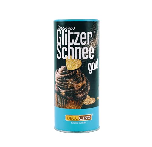 DECOCINO Glitzerschnee gold - essbarer glitzer Schnee, funkelndes Highlight, gold, Ideal für Kuche, Torten, Cupcakes, Muffins, Waffeln, Dessert, backfest DECOCINO Glitzerschnee gold - essbarer glitzer Schnee, funkelndes Highlight, gold, Ideal für Kuche, Torten, Cupcakes, Muffins, Waffeln, Dessert, backfest von DECOCINO