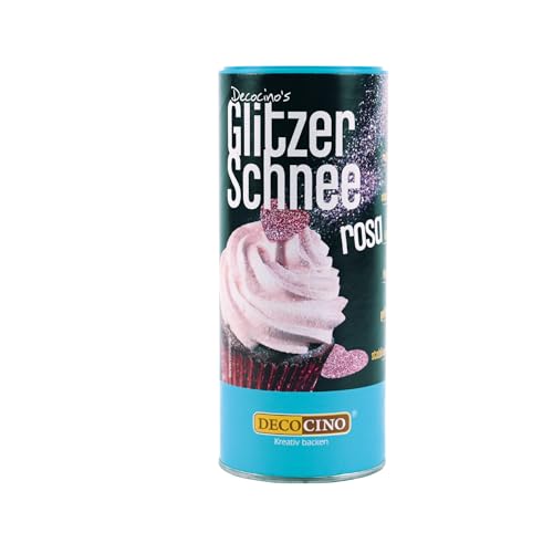 DECOCINO Glitzerschnee rosa - essbarer glitzer Schnee, funkelndes Highlight, rosa, Ideal für Kuche, Torten, Cupcakes, Muffins, Waffeln, Dessert, backfest DECOCINO Glitzerschnee rosa - essbarer glitzer Schnee, funkelndes Highlight, rosa, Ideal für Kuche, Torten, Cupcakes, Muffins, Waffeln, Dessert, backfest von DECOCINO