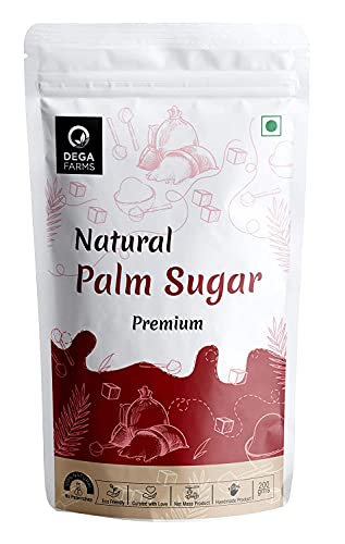 DEGA FARMS Premium Natural Palm Sugar - 200GM Each | Made with 100% Pure, Organic & Natural Ingredients ( Pack of 2 ) - Sedex Certified von DEGA FARMS
