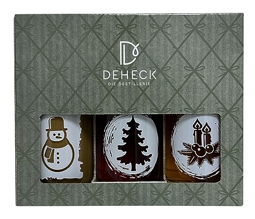Deheck Weihnachtsliköre 3 x 0,2l in der weihnachtlichen Geschenkbox Deheck Weihnachtsliköre 3 x 0,2l in der weihnachtlichen Geschenkbox von DEHECK Destillerie