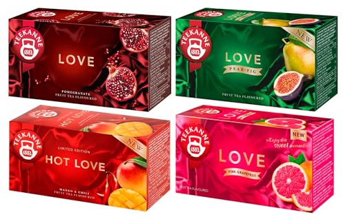 TEEKANNE Big Love Tea Collection (4 x 20 Bags)- Früchtetee Set (Dekond gift) von DEKOND