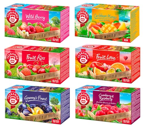 TEEKANNE Big Summer Tee Collection (6 x 20 Bags) Fruit Tea Set - Hot or Cold Tea von DEKOND