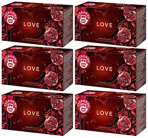 TEEKANNE Fruit Tea "Love" Limited Edition with Pomegranate + Dekond gift (6 x 45g) von DEKOND