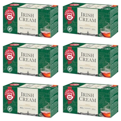 TEEKANNE - Irish Cream Black Tea- Schwarzer Tee mit Irish Cream Likör - 6 x 20 Teebeutel (Dekond gift) von DEKOND