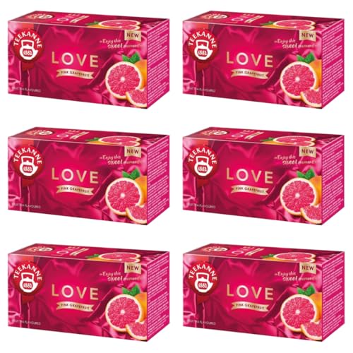 TEEKANNE -Love Pink Grapefruit Tea-Früchtetee mit Grapefruitgeschmack-6x20 (Dekond gift) von DEKOND