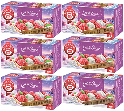 TEEKANNE Meringue and Raspberry Flavour Tea Fruit Tea (6 x 45g) + Dekond gift von DEKOND