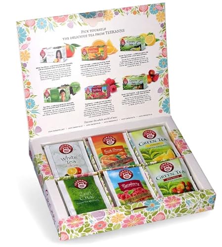 Teekanne Fruits Collection Box 3 x 10 Beutel Früchtetee mit Geschenk von DEKOND (Spring Collection) von DEKOND