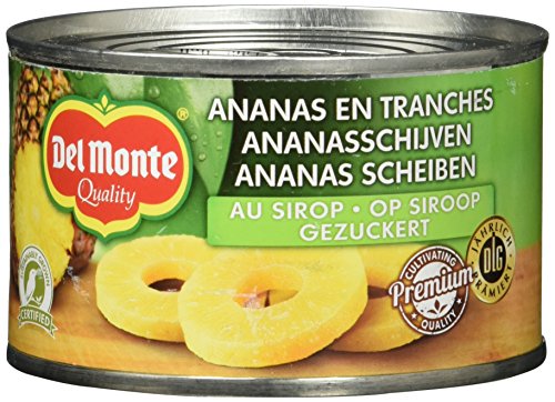 Del Monte Ananasscheiben gezuckert, 12er Pack (12 x 236 ml Dose) von DEL MONTE