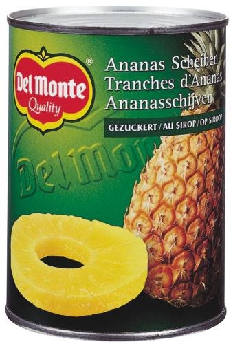 Del Monte Ananasscheiben gezuckert, 12er Pack (12 x 580 ml Dose) von DEL MONTE