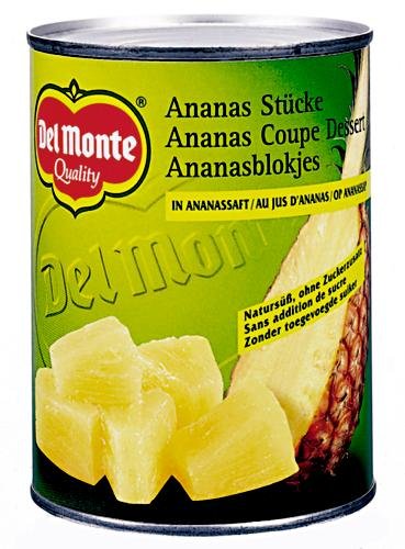 Del Monte Ananasstücke in Saft, 12er Pack (12 x 560 g Dose) von DEL MONTE