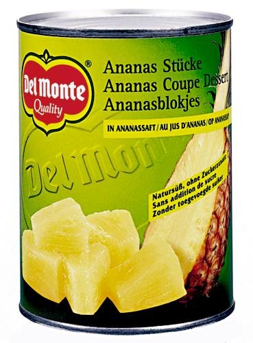 Del Monte Ananasstücke in Saft, 12er Pack (12 x 560 g Dose) von Del Monte