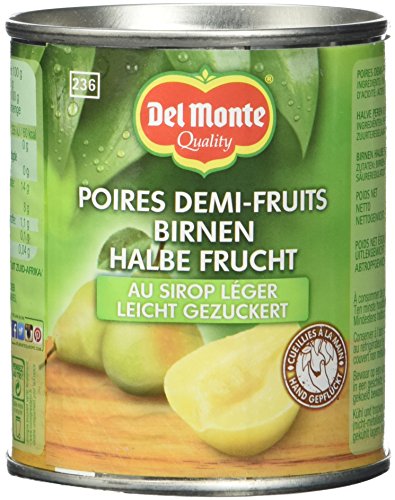 Del Monte Birnen 1/2 Frucht gezuckert, 12er Pack (12 x 236 ml Dose) von Del Monte