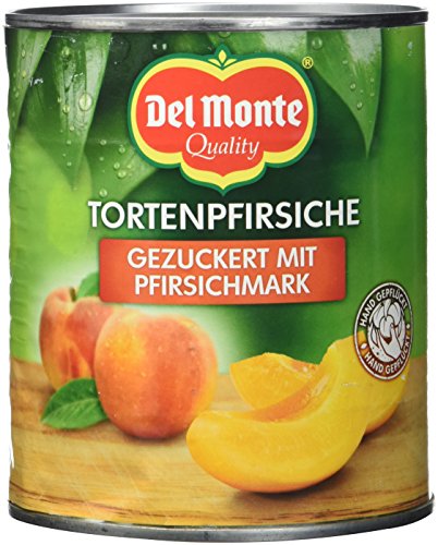 Del Monte Pfirsiche Schnitten in Fruchtmark, 6er Pack (6 x 850 ml Dose) von DEL MONTE