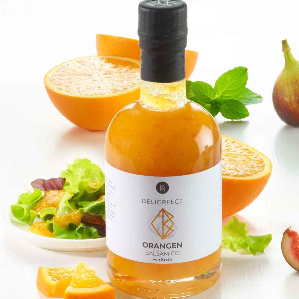 Orangen-Balsamico mit 38% Fruchtanteil Orangen-Balsamico mit 38% Fruchtanteil von DELIGREECE