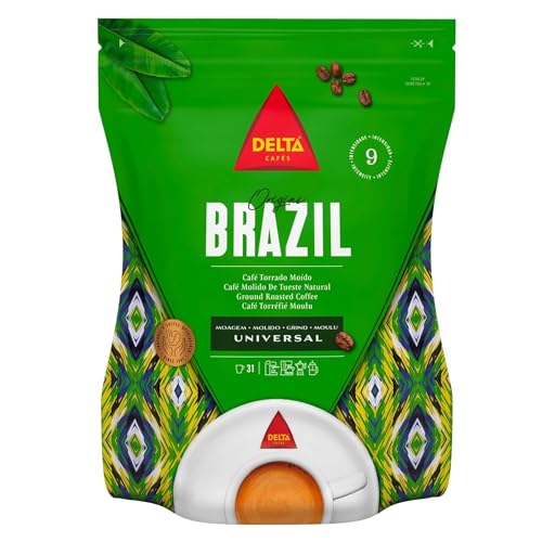 Delta, Gerösteter gemahlener Kaffee aus Brasilien, Für die Espressomaschine von Delta Cafés