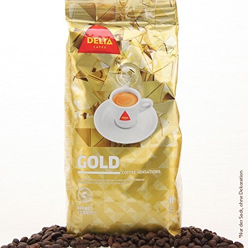 Delta, Gold, Kaffeebohnen, 3er Pack, 3 x 500 g von Delta