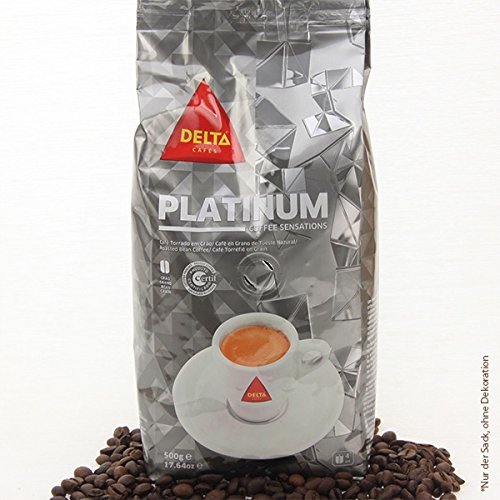 Delta, Platinum, Kaffeebohnen, 3er Pack, 3 x 500 g von Delta