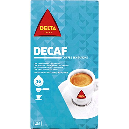 Delta Gemahlener gerÃƒ¶steter entkoffeinierten Kaffee Pack 16 Pack 112 g von DELTA