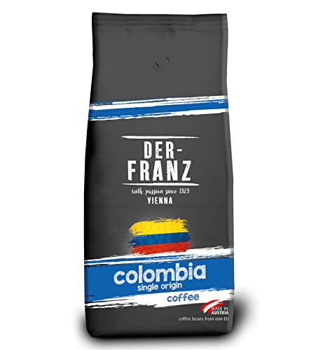 Der-Franz Columbia Single Origin Kaffee, ganze Bohne, 1000 g von Der-Franz