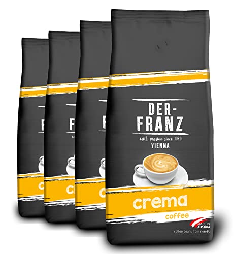 Der-Franz Crema Kaffee, gemahlen, 4 x 1000 g von Der-Franz