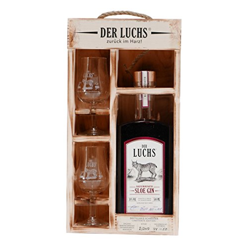 DER LUCHS Sloe Gin in Geschenkbox von DER LUCHS