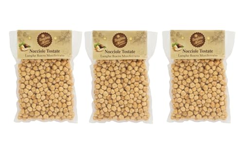 Destefanis & Novero | Geröstete und geschälte Haselnüsse aus dem Piemont (Italien), nahrhafte und gesunde Trockenfrüchte mit 100% Haselnüssen, perfekter Snack für Aperitif und Frühstück, 3 x 500 g von Destefanis e Novero