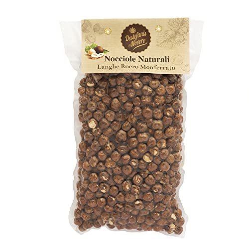 Destefanis & Novero | Haselnüsse aus Piemonte, geschält und ungeröstet, gesunde Trockenfrüchte, reich an Vitaminen und Ballaststoffen, perfekt für Frühstück und Aperitif, 1 kg von Destefanis e Novero
