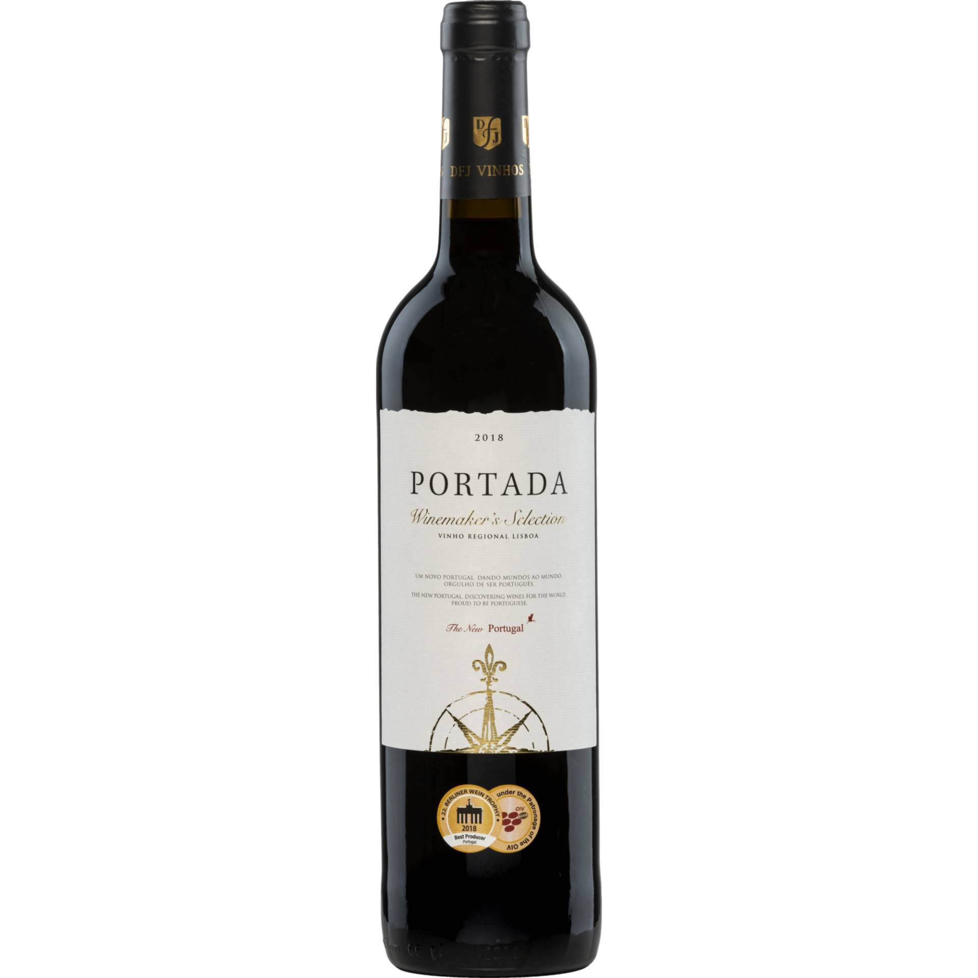 DFJ Vinhos Portada Winemaker´s Selection, Vinho Regional Lisboa, Lisboa, 2021, Rotwein von DFJ Vinhos - Estrada Nacional 3-3, 2070-512 Valada (Vila Chã de Ourique), Portugal