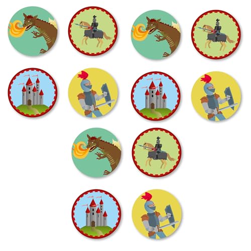 12 Muffinaufleger * RITTER & DRACHE * aus Esspapier als Kuchen- und Tortendeko | Ø4cm, Deko für Kindergeburtstag und Kinderparty | Dragon Knight Drachen Mittelalter Muffins 12 Muffinaufleger * RITTER & DRACHE * aus Esspapier als Kuchen- und Tortendeko | Ø4cm, Deko für Kindergeburtstag und Kinderparty | Dragon Knight Drachen Mittelalter Muffins von DH-Konzept