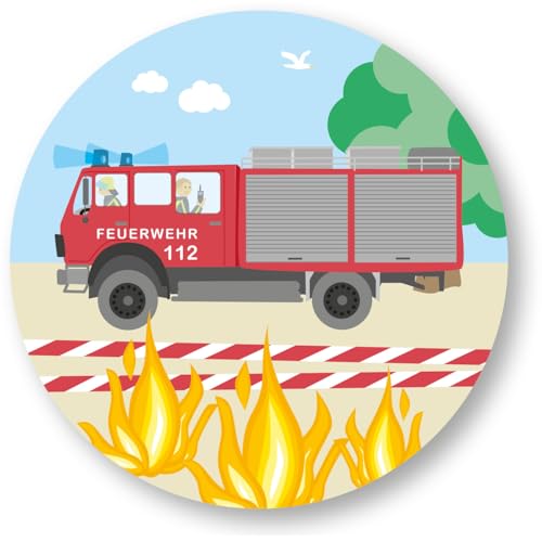 Tortenaufleger * FEUERWEHR * aus Esspapier als Kuchen- und Tortendeko | Ø20cm, Deko für Kindergeburtstag und Kinderparty | Feuerwehrauto Feuerwehrmann Tortenaufleger * FEUERWEHR * aus Esspapier als Kuchen- und Tortendeko | Ø20cm, Deko für Kindergeburtstag und Kinderparty | Feuerwehrauto Feuerwehrmann von DH-Konzept