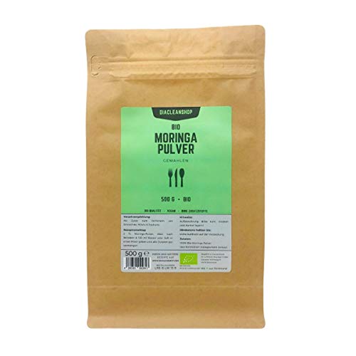 Bio Moringa Pulver 500g - Bio-Qualität - für Smoothie, Müsli & Joghurt Bio Moringa Pulver 500g - Bio-Qualität - für Smoothie, Müsli & Joghurt von DIACLEANSHOP