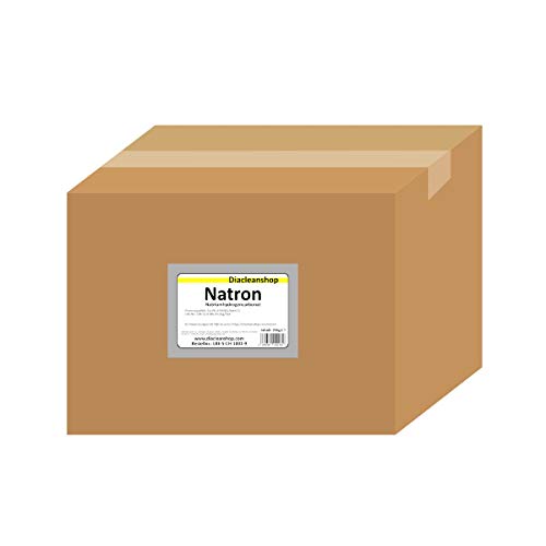 Natron 25 kg im Karton - pharmazeutische Qualität - Natriumhydrogencarbonat (E500ii) - NaHCO3 - Basenbad – Hausmittel zum Backen, Reinigen, Baden, Gerüche Neutralisieren & DIY-Kosmetik von DIACLEANSHOP