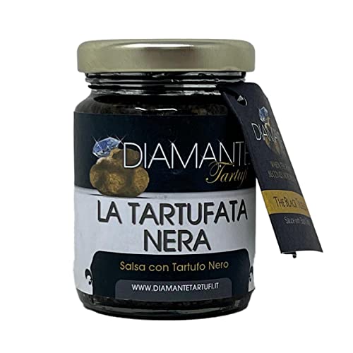 DIAMANTE TARTUFI Salsa di Tartufo Nero - Luxuriöse Pesto Trüffelsauce mit Italienischem Schwarzen Trüffel, Ein Hauch von Eleganz auf Ihrem Teller DIAMANTE TARTUFI Salsa di Tartufo Nero - Luxuriöse Pesto Trüffelsauce mit Italienischem Schwarzen Trüffel, Ein Hauch von Eleganz auf Ihrem Teller von DIAMANTE TARTUFI