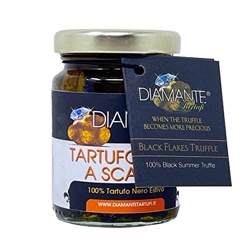 DIAMANTE TARTUFI italienischer schwarzer Trüffel Flocken im nativen Olivenöl natürlich und echt von DIAMANTE Tartufi