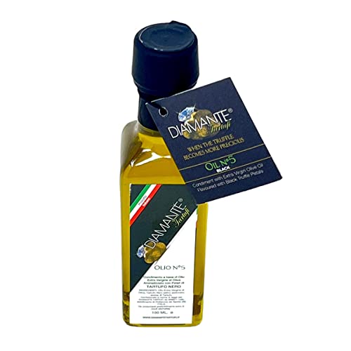 DIAMANTE TARTUFI italienisches Natives Olivenöl N°5 mit schwarzen Trüffelblättern 100ML DIAMANTE TARTUFI italienisches Natives Olivenöl N°5 mit schwarzen Trüffelblättern 100ML von DIAMANTE Tartufi